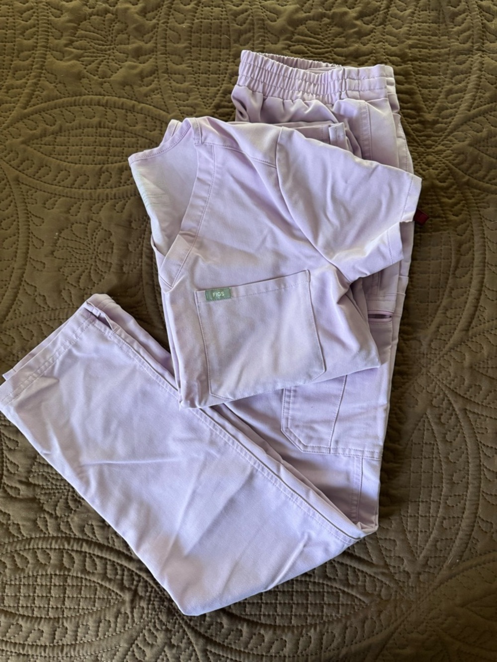 Lilac Medical Scrub Top